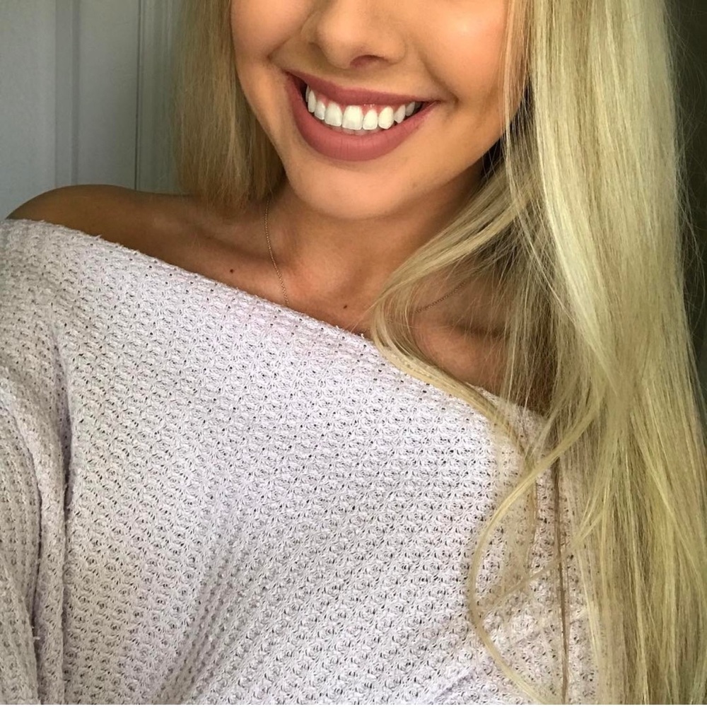Free People Off-Shoulder Sweater in Light Purple